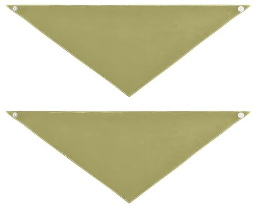 Hundehalstuch, einfarbig, einfarbig, niedlich, Druckknopf, weich, niedliches Haustier-Urlaubszubehör, Dekoration für Hunde und Katzen, Khaki