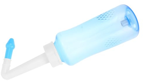 FUNNETOYU Bouteille de Lavage Nasal 300ml en Plastique Pp Réutilisable pour Adultes et Garçon et Filles, Design Portable Nettoyage Nasal et Pratique