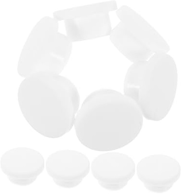 Toddmomy 10 pcs Tub Overflow Drain Covers Round Sealing Caps for Bathroom Bathtub Washbasin Overflow Prevention Easy to Install and Remove