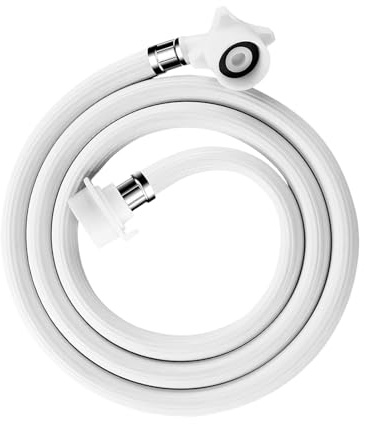 Tuyau d'Arrivée d'Eau pour Lave-Linge | Flexible D'alimentation En Eau PVC Pour Machine À Laver | Pièces De Rechange Pour Raccord D'arrivée D'eau Dans Maison Dortoir Salle De Bains Appartement Hôtel