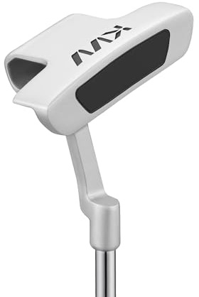 KVV Junior Golf Club Set for Kids, Right Handed Driver, Iron, Putter, White and Pink, Ages 3-12, Perfect for Young Golfers (Putter, Ages：9-12 Black)