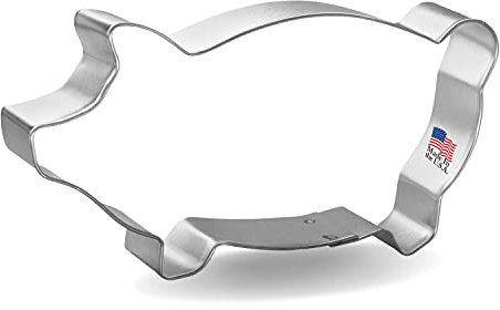 Foose Marranitos Ausstechform Schwein, 12,7 cm, silberfarben