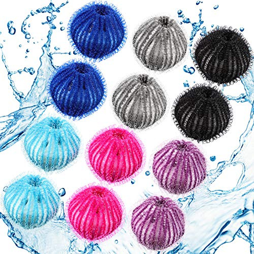 Blulu 12 Pieces Pet Hair Remover for Laundry, Classic Color