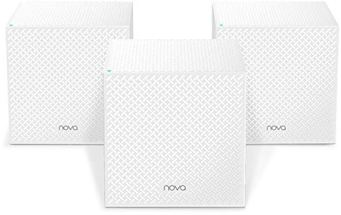 Tenda Nova MW12 Mesh WiFi System - Whole Home Tri-Band AC2100 WiFi - 6000sq² Coverage - 3 Gigabit Ports - Easy Setup - Replaces Router & Extender - 3-Pack