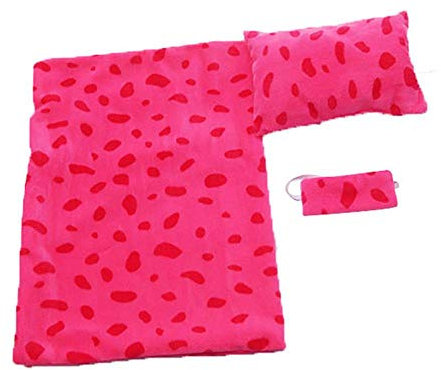 Yeaser Accessoires de lit de poupée pour poupée American Girl de 45,7 cm – Sac de couchage, oreiller, couvre-yeux, jouets, cadeau de Noël (#A)