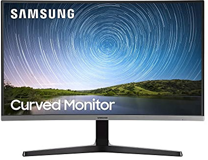 Samsung Monitor CR50 (C32R502), Curvo (1500R), 32, 1920x1080 (Full HD), VA, 75 Hz, 4 ms, FreeSync, HDMI, D-Sub, Ingresso Audio, Dark Blue Gray