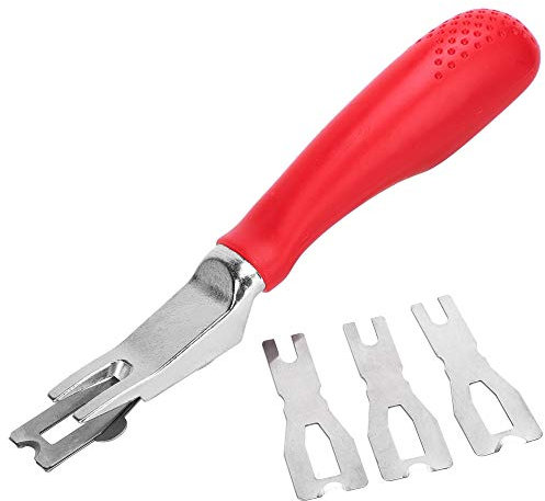 Dilwe Outil de Lame de Coupe de Soudure de Plancher, Couteau de Rasage de Coupe de Tapis de Plancher d'alliage d'aluminium de Zinc, approprié au Plancher de Sports de PVC