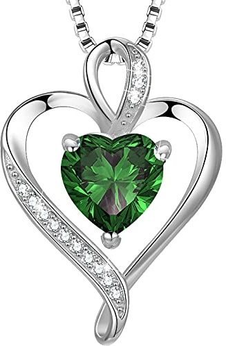LAVUMO Halskette Damen Silber Herzkette Herzanhänger Schmuck Geschenke | Echt Silber 925 Messing Kette Geschenke für Frauen Freundin zum Geburtstag Jahrestag Hochzeitstag Valentinstag Weihnachten