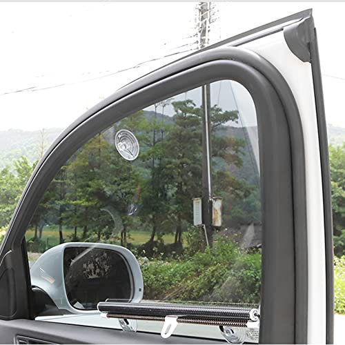 Einziehbarer Auto-Sonnenschutz,Verdunkelungsrollo mit Saugnäpfen,Tragbare Rollo,Abnehmbar Reisevorhang,Lichtundurchlässig Sichtschutzrollo,Sonnenschutz Balkon Fenster Badezimmer (68x125cm)