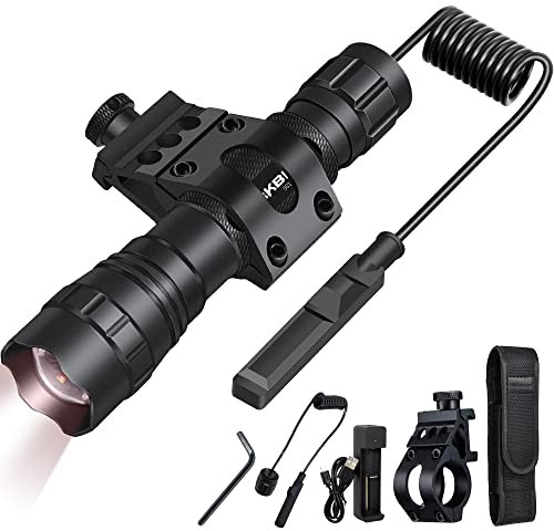 DARKBEAM Infrarot-Taschenlampe nachtsicht 940nm LED-Infrarot-Licht 10W, Arbeit für Nachtsichtgeräte, Zoombare Unsichtbare IR-Strahler Wiederaufladbare für Jagd, Beobachtung, Rettung, mit Akku & Clip
