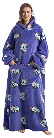 Pterygoid Extra longue Sweat à Capuche Couverture,Couverture à Capuche surdimensionnée,Capuchon Sherpa Peluche à Manches TV Plaid Couvertures Adulte Femme Homme Unisexe