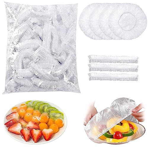 200 Stück Frischhaltebeutel Frischhaltefolie mit Gummizug Wiederverwendbar Abdeckhauben Für Lebensmittel Einwegbeutel zur Lebensmittelkonservierung Benutzte Frischhaltefolie In Der Familie