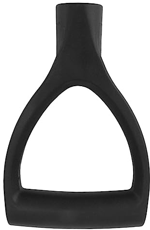 Spade D Grip Handtag Innerdiameter 32 Mm PVC Spade Snow Shovel Ersättningshandtag Trädgårdstillbehör för Spade Snow Scoop Grävande Kraftverktyg (Svart)