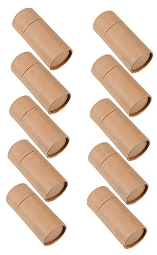 GOOHOCHY 10stücke Papierzylinderbox Für Ätherische Öle Vorratsdose Geschenkbox Aus Papier Praktisch Zur Aufbewahrung Kleiner Items