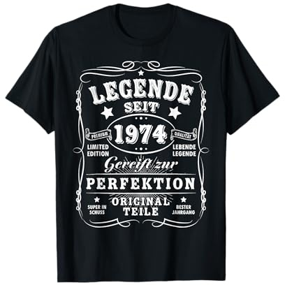 1974 Geburtstag Mann 50 Dekoration Lustig 50er 50 Geburtstag T-Shirt