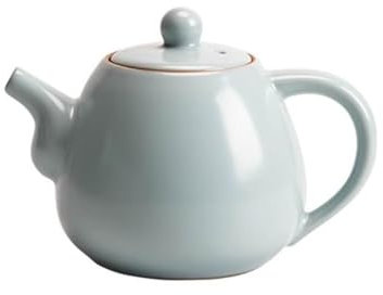 MPOPO Herbal Tea Pot Simple Teapot Household Teapot Ceramic Kung Fu Tea Set Floral Teapot with Filter Tea Brewer Single Teapot Loose Leaf Tea Steeper