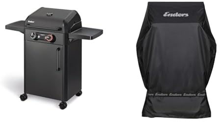 Enders Elektrogrill eFLOW PRO 2 TURBO SHADOW, Gussrost SWITCH GRID & Premium Wetterschutzhülle für Enders Grill BROOKLYN Next 2+3, eFLOW PRO 2