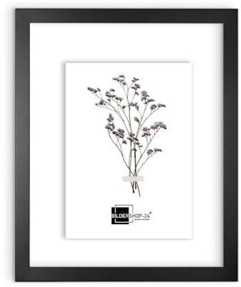 Bildershop-24 Telaio in vetro doppio con doppi vetri, Monza in Nero (opaco) 40x60cm con vetro acrilico, cornice per quadri con doppi vetri