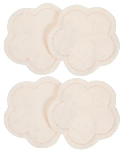 KOMBIUDA 2paare Wiederverwendbare Stillpads Waschbare Stilleinlagen Für Mütter Sanft Und Atmungsaktiv Für Unterwegs Mit Saugfähiger Hautfreundlichem Material Für Täglichen Gebrauch
