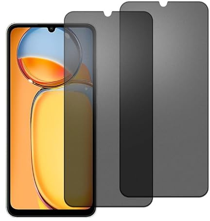 chejuza Película de privacidad de cerámica mate antiespias para Redmi 13C 5 g [2 unidades], anti Spy, protector de pantalla, antirreflejos, antihuellas