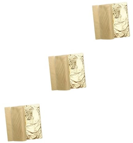 TEHAUX 300blätter Goldfolie Für Kunst Basteln Dekoration Imitation Gold Für Möbel Rahmen Nicht Hochwertige - Für Kreative Projekte