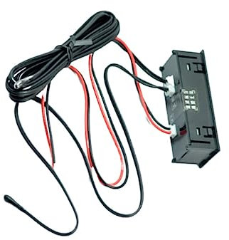 CAXUSD Digitales Thermometer Für Außentemperaturen Autothermometer Mit Digitaldisplay Autozubehör Für Armaturenbrett-dekorationen Innen Und Außentemperaturmessung Ohne Bohren Blau