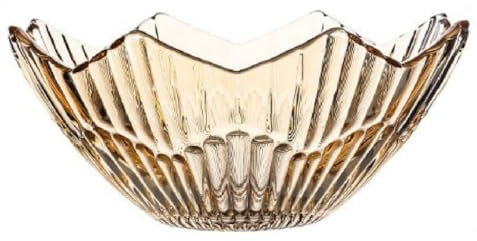 JUNYFFF Corbeille À Fruits en Bol Décoratif, Panier À Fruits en Multicolore, Verre en Cristal Coupe De Fruits Ménage Maison Créative Pot De Bonbons Salon Moderne Présentoir À Fruits,d'or