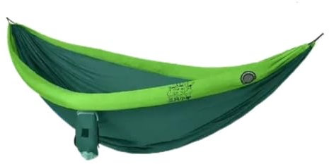 Hamac gonflable pour le camping en plein air, hamac simple en D avec design anti-retournement, moustiquaire anti-moustiquaire, matériau durable, idéal pour les voyages et la détente (vert)