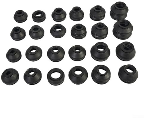 URPIZY 28-teiliges Kugelgelenk-Schutzmanschetten-Set, Für Aufhängung Und Lenkung, Staubschutzabdeckung Für Spurstange, Verbindungsstück-Kit, Gummi-Manschetten Für Fahrzeugwartung