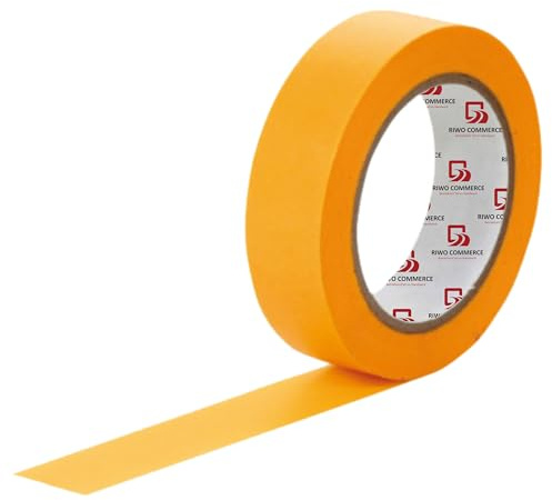 Malerkrepp 30 mm x 50 m (3 Rollen) – Hochwertiges Abdeckband zum Abkleben, Goldband rückstandslos ablösbar für Wände, Fenster, Steckdosen, Möbel, Lackieren – Kantenschutz für den Innenbereich