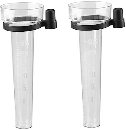 Toddmomy 2pièces Pluviomètre Extérieur Simple pour Jardin Outil De Mesure des Précipitations sans Bâtonnets Fournitures pour Pluviomètres