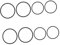 ibasenice 8Pcs Silicone Bike Stopwatch Base Holder Stable Speedometer Mount for Outdoor Cycling Compatible with Garmin Convenient Bike Supplies for Cyclists