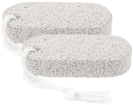Pietra Per Piedi | Scrub Per Pelle Secca e Callosa,2 Pezzi Pomice Naturale Ammorbidente Per Palmo Gomiti Adulti Corpo Talloni Mani