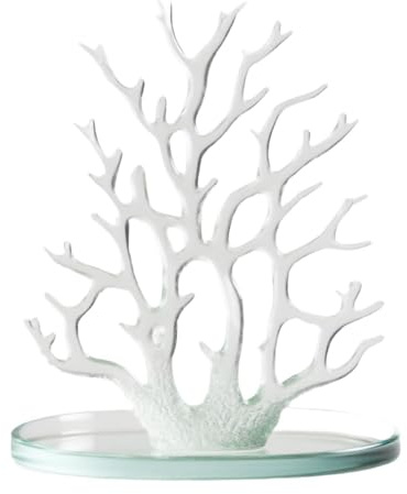 Amagogo Vassoio portagioie, espositore per Gioielli, Organizer da Appendere, Moderno Porta-Orecchini a Torre per Anelli, bracciali e collane, Chiaro