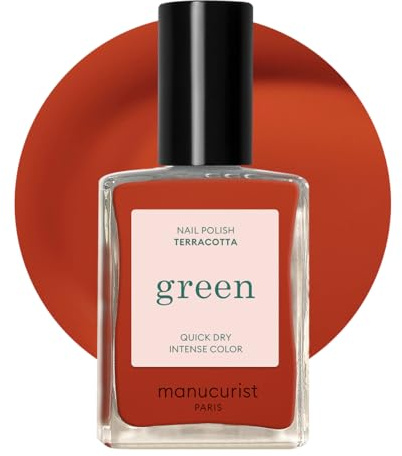 Manucurist Green Smalto Rosso Terra Bruciata Terracotta | Smalto Unghie Classico - Effetto Manicure Professionale - Nail Polish - 15ml