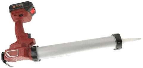Fockety Cordless Caulking Gun, 800N Thrust 6 Speeds 3mm/s 18V Battery Powered Electric Caulking Gun with Cruise Control Mode, 18-21V Ergonomic Electric Caulk and Adhesive Tool