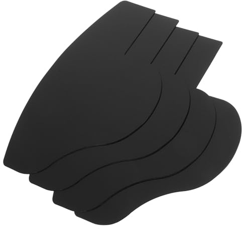 Anneome 4 pcs Hairline Enhancing Card Hairline Shaping Tool Beard Shaper Template for Hair Fiber Spray Application Portable Plastic Beard Applicator for Home and Salon Use