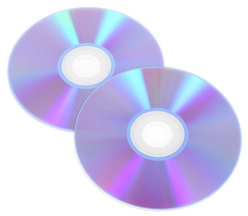 WATIIFUFU CD-r Virgen de Alta Capacidad 2 Piezas para Grabar Música y Teléfono, Discos DVD/CD Grabables Compatibles Múltiples Dispositivos, Almacenamiento Seguro y Duradero para Audio