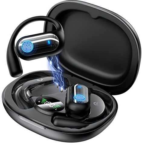 MOZC AI Translator Open Earbuds, Instant Real-Time Translation in 198 Languages, No Subscription Fee,Bluetooth 6.1 Wireless Earbuds, 60H Playtime for Business, Travel,Meetings & Language Learning