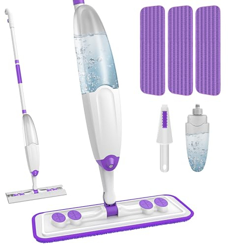 TINA&TONY Spray Mop for Floor Cleaning: Wet Dry Mop with Microfiber Washable Reusable Pads for Household Kitchen Hardwood Vinyl Floors