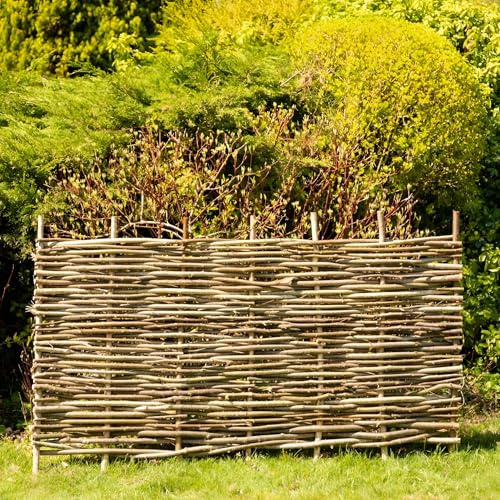 Papillon Premium Hazel Hurdle Woven Wattle Garden Fence Panel (1.8m x 0.6m)