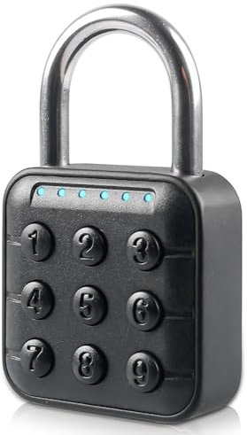 Lucchetto a combinazione a 6 cifre pesante, in lega di zinco con codice numerico, impermeabile, serratura a combinazione per armadietto, serratura ad alta sicurezza per armadietto, scuola, cortile,