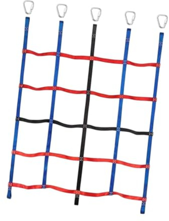 Fenteer Neta de Escalada de Arco Iris al Aire Libre para niños Equipo de Entrenamiento para niños
