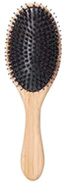 Cepillo de pelo con mango natural, cerdas de jabalí, antiestático, para el cuero cabelludo, pala, bolsa de gas, cepillo de masaje, cepillo de cuidado de cerdas de jabalí, cepillo grueso