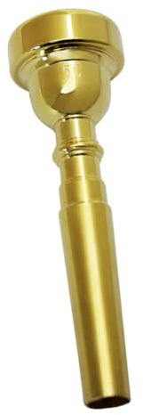 Parliky Golden Copper Trumpet Mouthpiece 5c Size Replacement Brass Instrument Accessory with Elegant Design for Outdoor Dinners and Birthday Parties