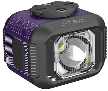 Moon Light The Way You Ride On Titan Mini Purple 700 Lumens Front Bicycle Light, IPX7, Max Runtime 300 Hours