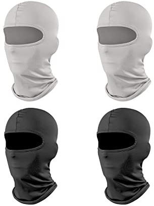 Sturmhauben,Multifunktionen Gesichtsmaske Gesichtschutz Sturmhauben Gesichtshaube Skimaske,4 Stück Sturmhaube Balaclava Windproof Motorcycle Mask, Sturmhaube Schnell trocknende Kopfbedeckung,
