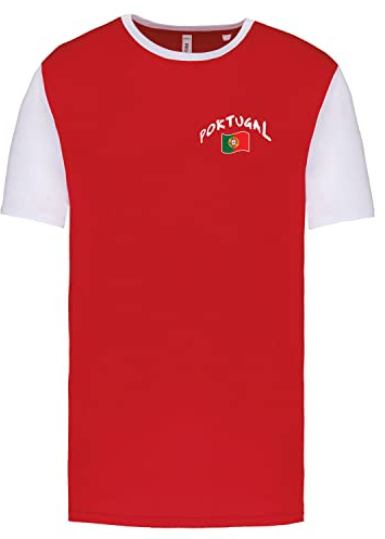 Supportershop Portogallo T-Shirt, Rosso, M Unisex-Adulto
