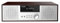 Vintage Micro HiFi System CD Player 40W CD Stereo Mini Component, FM/Bluetooth Compatible/USB/AUX/Remote Control/Headphone Jack, Compatible with High Resolution Sound Source,Silver,Wooden