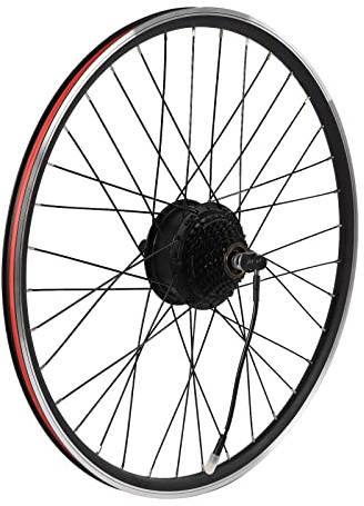 Kit de conversion pour moteur électrique 700C, moteur sans balais, 250 W, noir et rouge, aluminium, roue arrière, 28, 29, vélo 700C, écran LCD